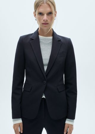 Mango, Fitted Suit Blazer