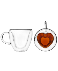 Godinger Double Walled Heart Coffee Mug Set | $30 at Bloomingdale's
