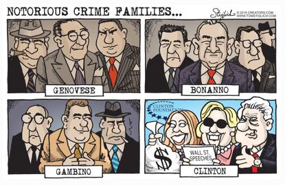 Political cartoon U.S. Clinton Foundation corruption