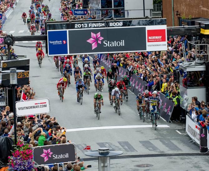Kenny van Hummel (Vacansoleil-DCM) won the opening stage at the Arctic Race of Norway, the Dutchman's first victory of the 2013 season