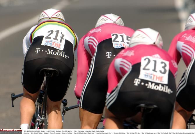 T-Mobile during the 2006 Giro TTT