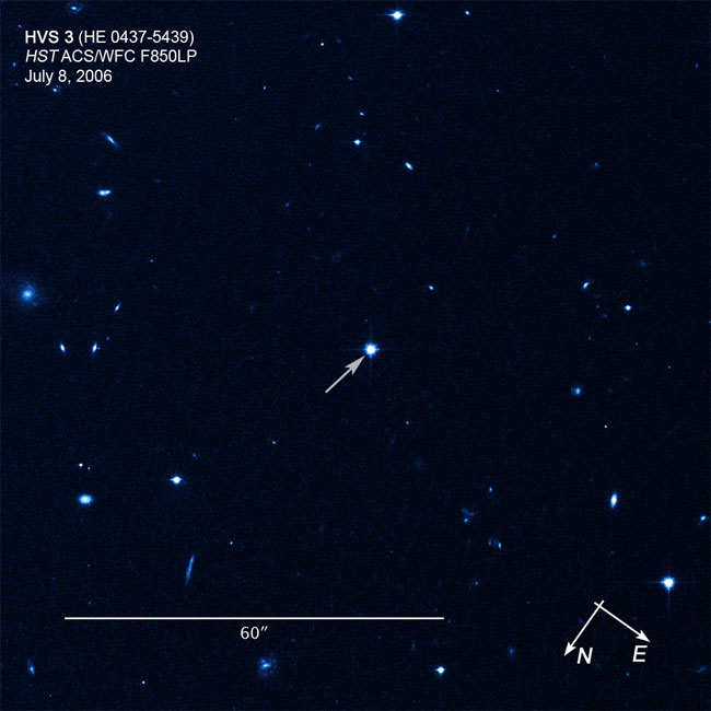 Superfast Star Shot Out of Milky Way