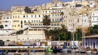 North africa, Morocco, Tangier, old medina and famous Continental hotel
