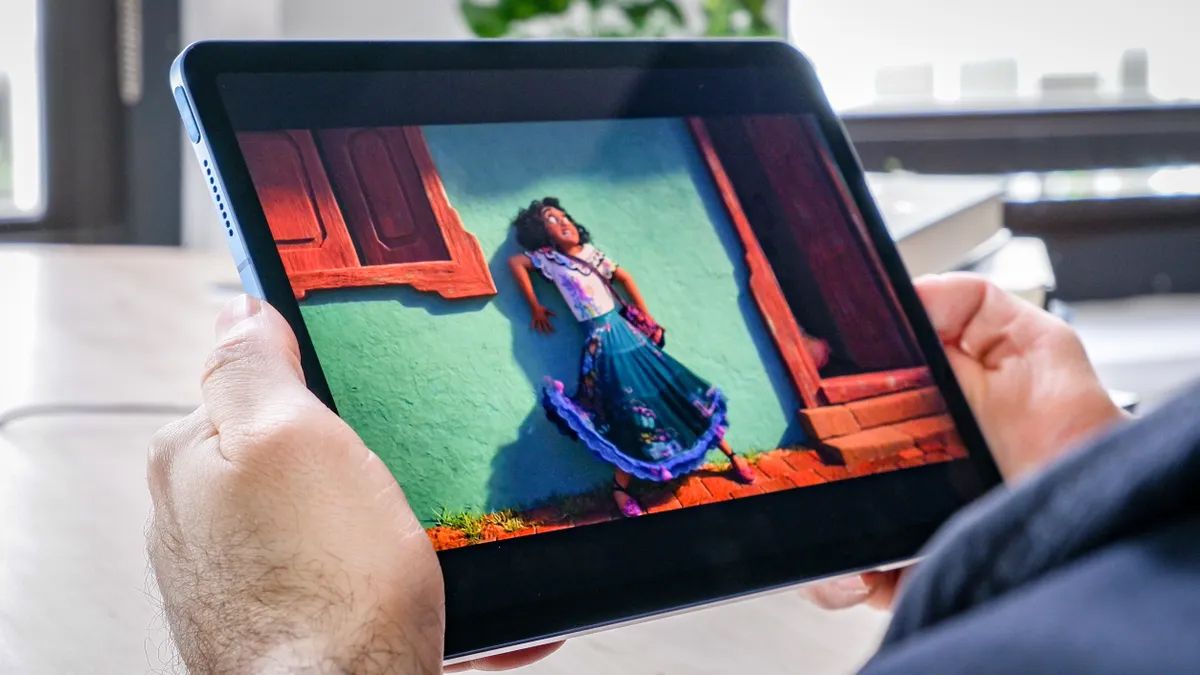 Disney&#039;s &quot;Encanto&quot; playing on the iPad Air 5. 