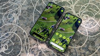 Comparing the display sizes of the Google Pixel 9 Pro to the Google Pixel 9 Pro XL