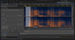 Screenshot of audio editor CyberLink AudioDirector