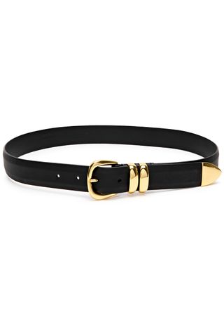 Grained Leather Belt