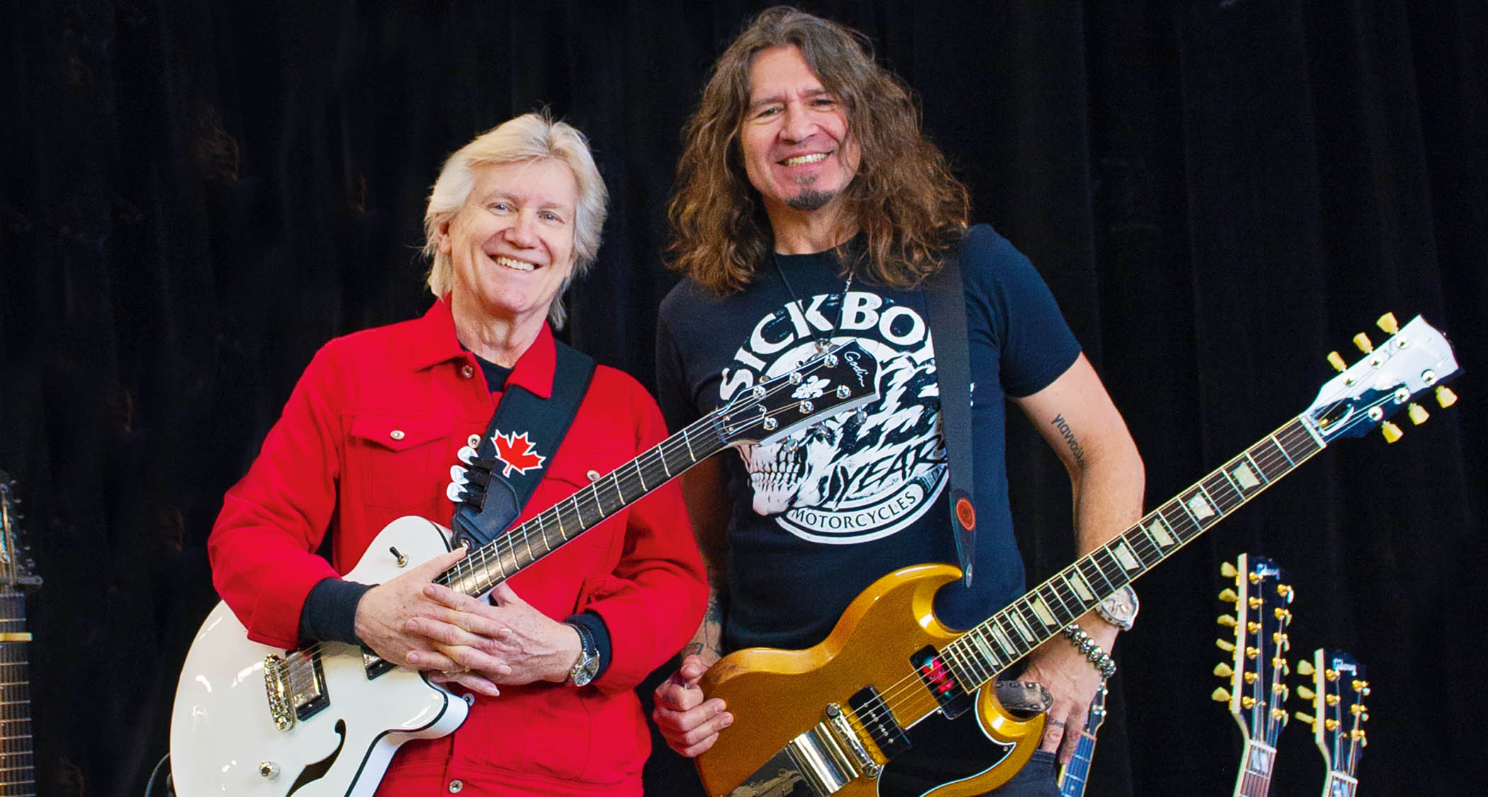 Triumph's Rik Emmett with new hire Phil X