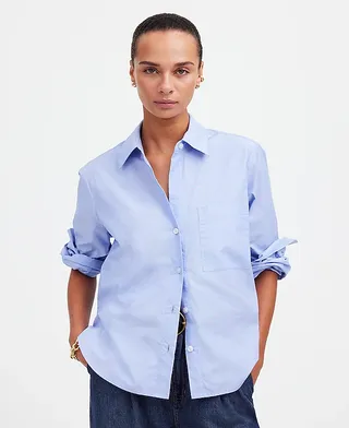 madewell, Camisa de botões com decote em Y fácil