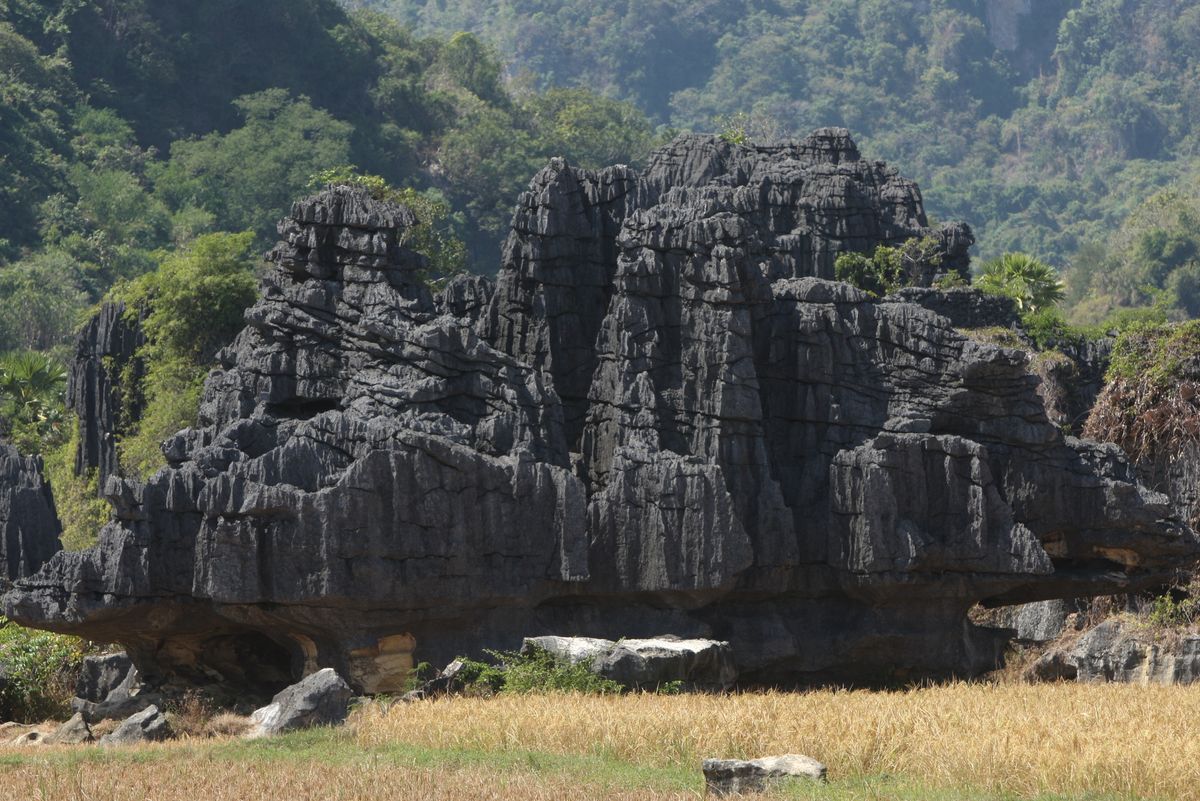 Limestone Karsts in South Sulawesi, Indonesia contain many of the ancient cave art drawings.