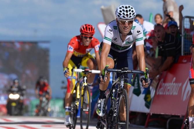 Alejandro Valverde (Movistar) won the sprint for the third place