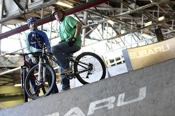 Nat Ross and Greg Watts enjoyed their visit to Ray's Indoor Bike Park.