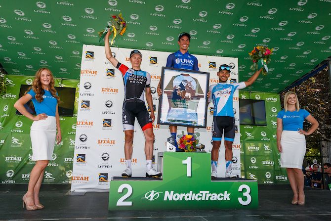 The top 3 for stage 3 of the 2018 Tour of Utah
