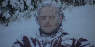 Jack Nicholson as Jack Torrance frozen to death in The Shining