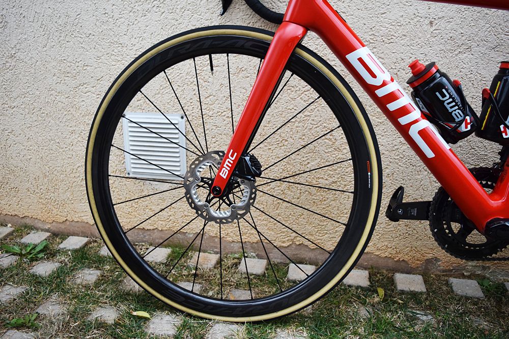 Several BMC riders have been training on disc equipped bikes, but opt for non-series disc rotors as opposed to the Dura-Ace versions