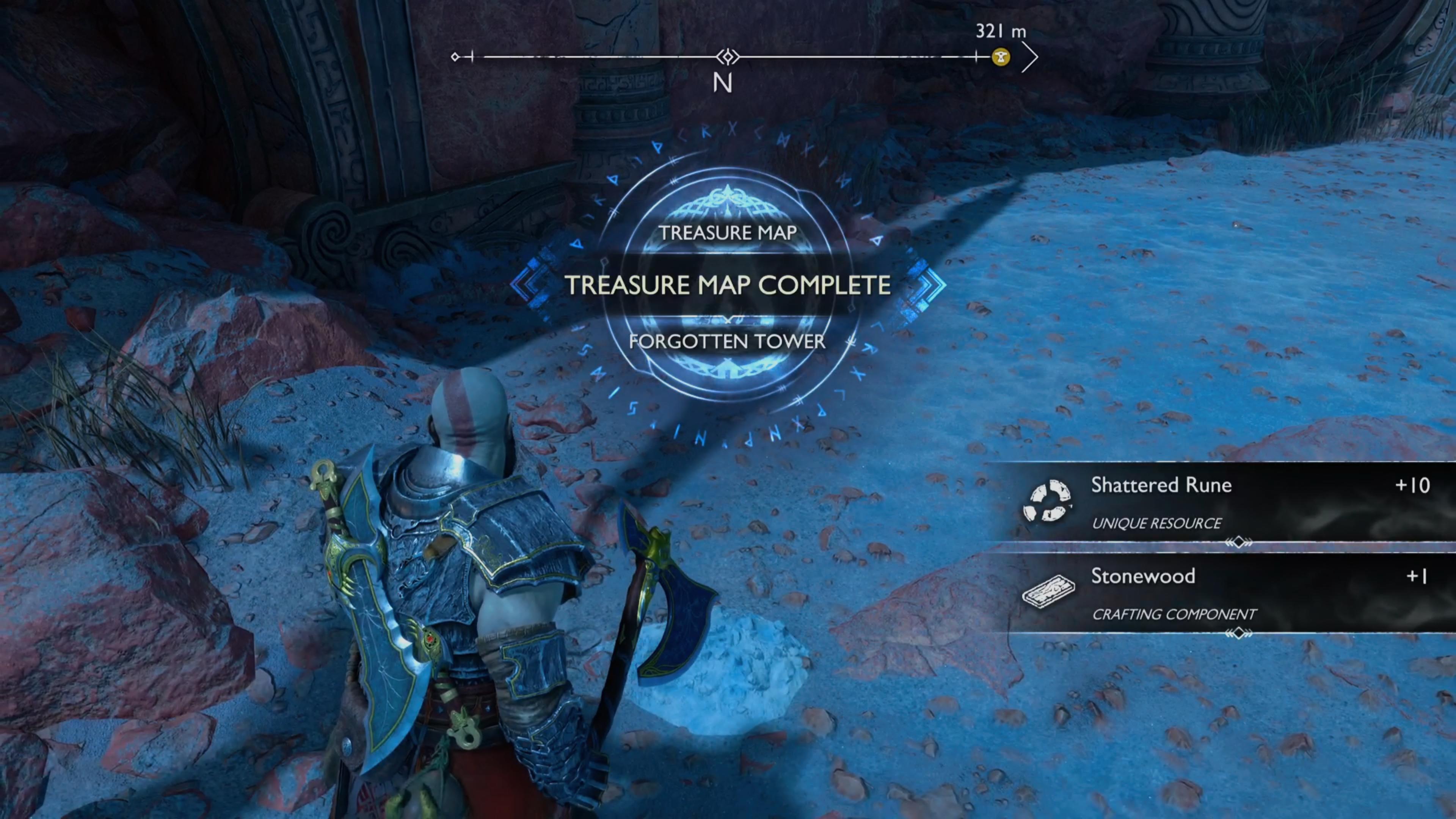 All God of War Ragnarok buried treasure map locations