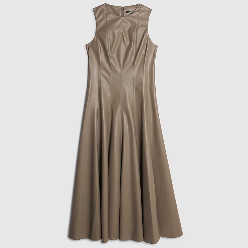 Cat Deeley&#039;s faux leather midi dress from River Island