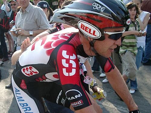 Carlos Sastre (CSC) is satisfied with his time trial performance