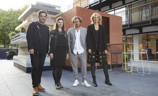 From left to right, architect Sam Jacob, MINI LIVING experience designer Corinna Natter, MINI LIVING creative lead Oke Hauser, MINI head of brand strategy and business innovation Esther Bahne