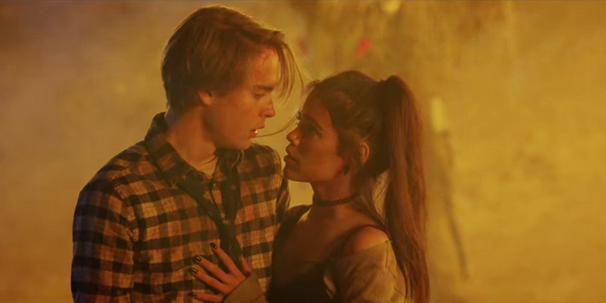 Judah Lewis and Jenna Ortega in The Babysitter: Killer Queen