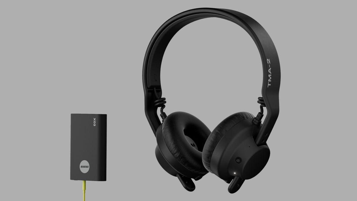 AIAIAI wireless DJ headphones with the wireless adapter