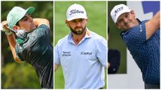 Side by side images of Joaquin Niemann, Cameron Young and Patrick Reed