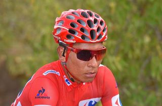Nairo Quintana (Movistar) focussed on keeping his Vuelta a Espana lead