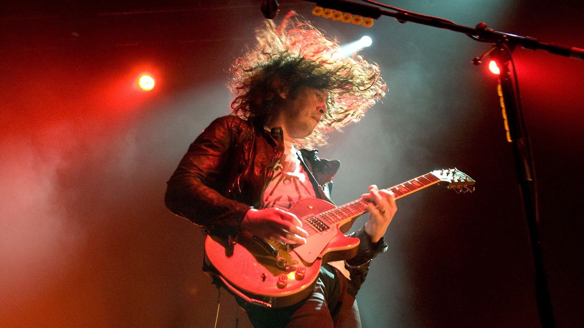 Ray Toro of My Chemical Romance performs on stage at the Sant Jordi Club on March 5, 2011 in Barcelona, Spain.