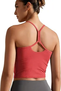 ODODOS Slim Racerback Cropped Tank (Women's)