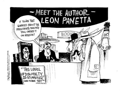 Political cartoon Leon Panetta Democrats Obama
