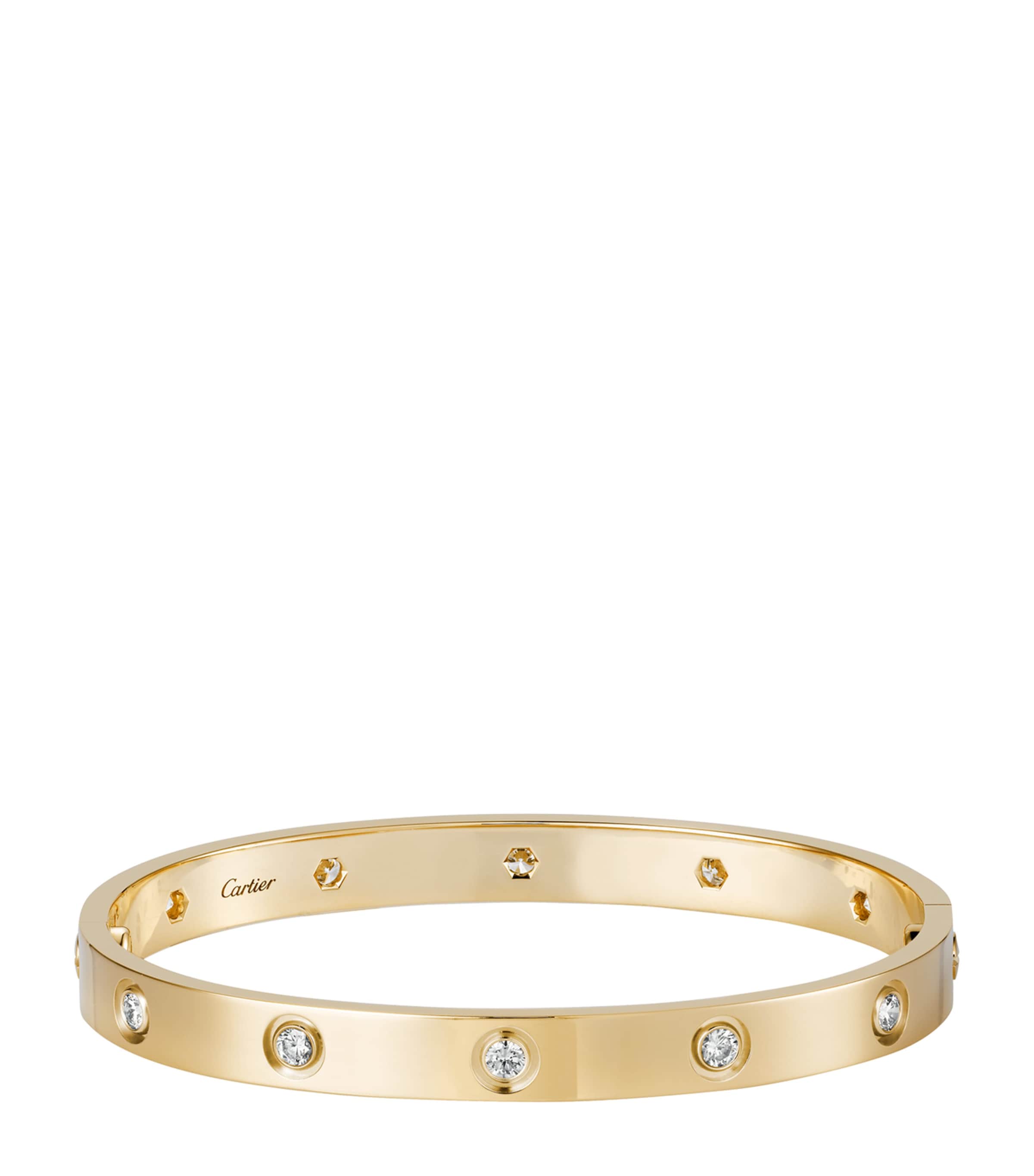 Love Classic Yellow Gold 10-Diamond Bracelet