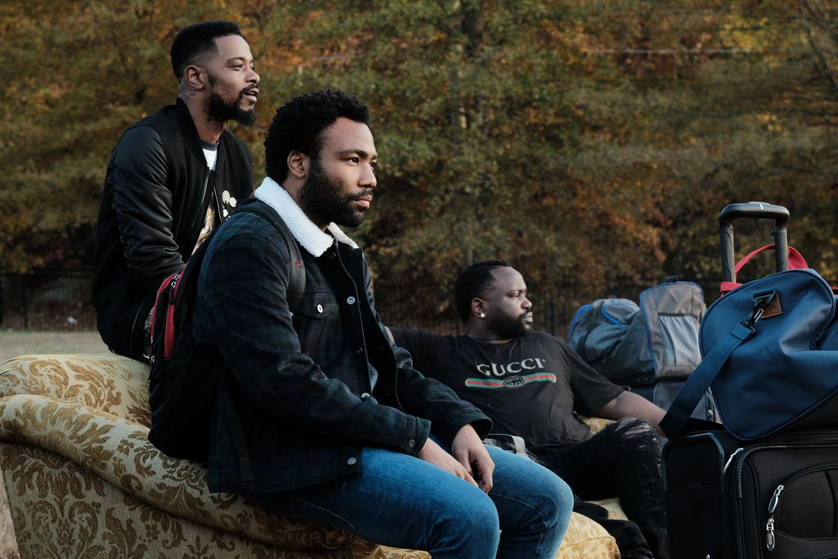 Lakeith Stanfield, Donald Glover, and Brian Tyree Henry, Atlanta 