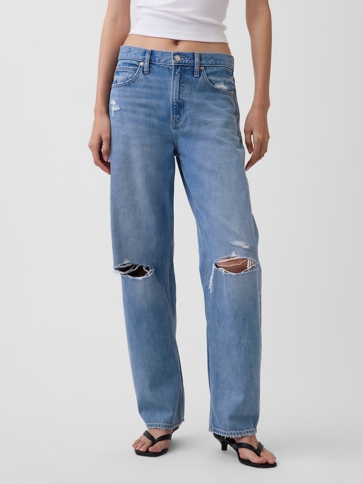 High Rise Barrel Jeans