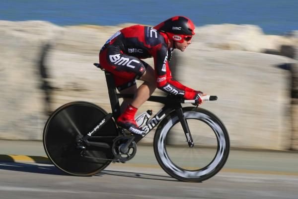 Cadel Evans (BMC) on the final day of Tirreno-Adriatico.