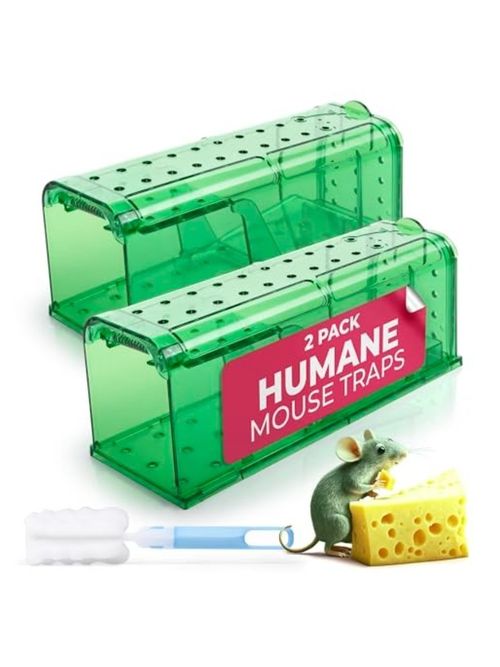 Humane Mouse Trap Pack of 2 - No Kill - Live Mouse Traps Indoor&nbsp;