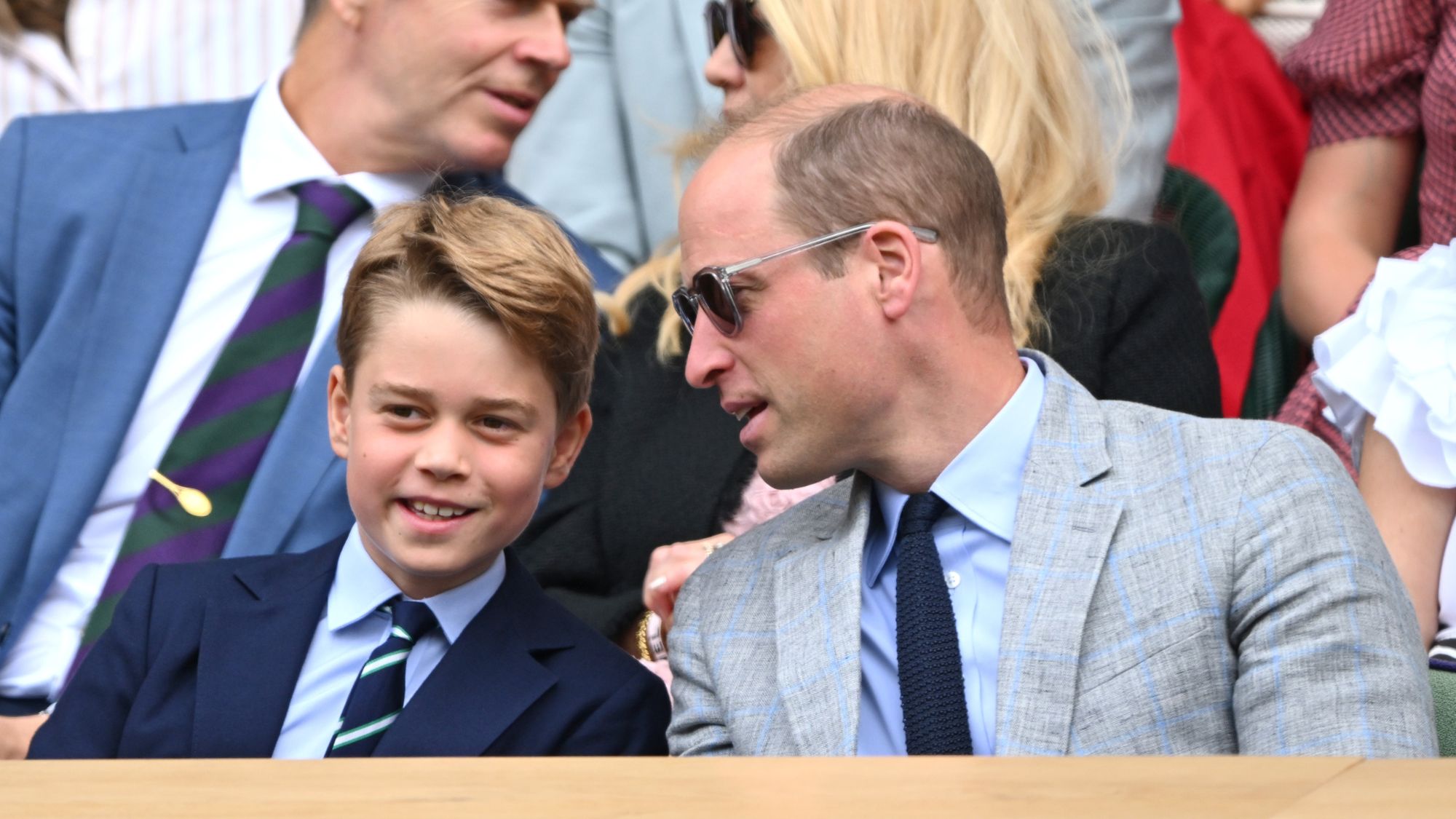 Prince George and Prince William attend Wimbledon in 2023
