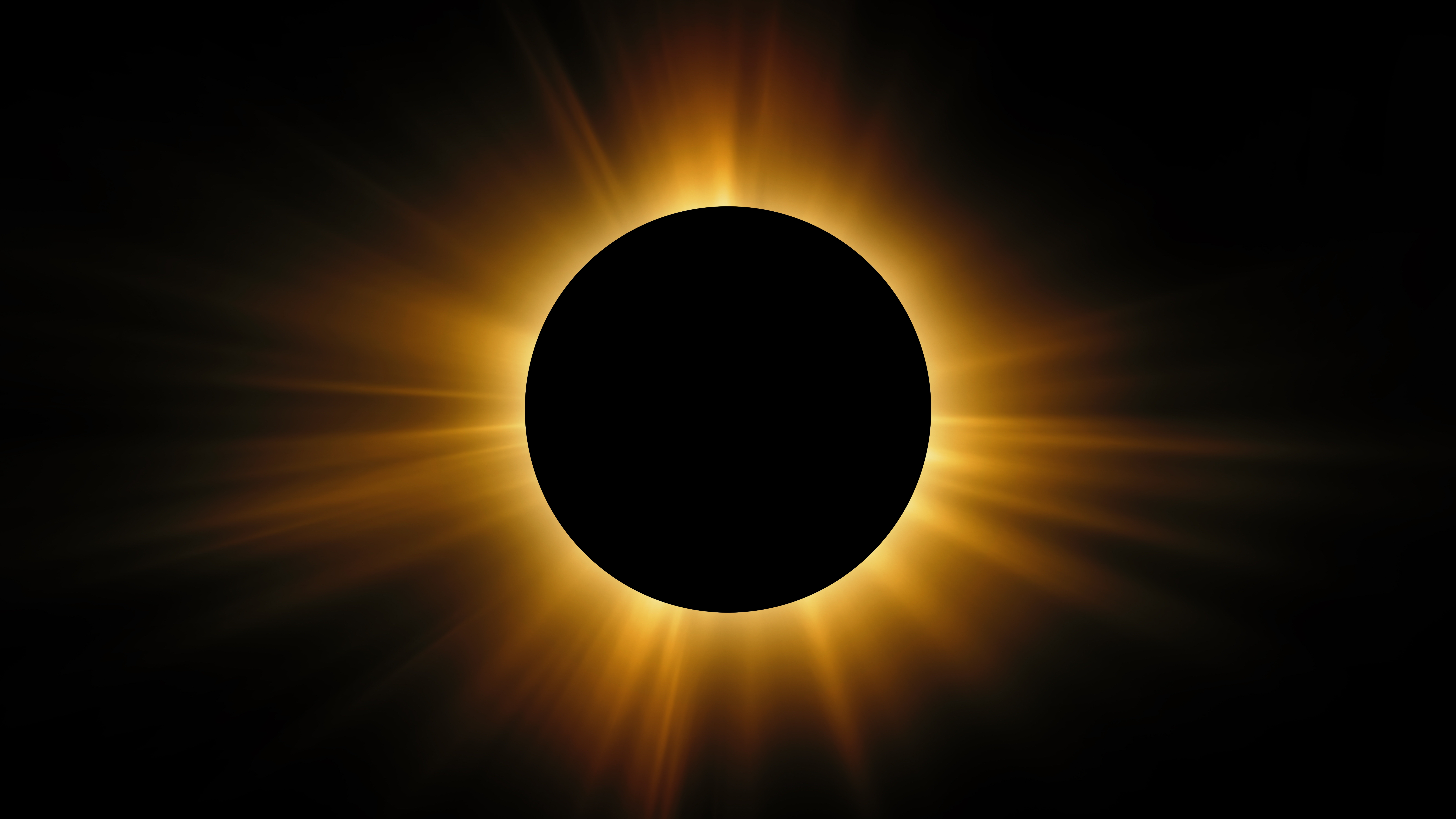 Total Solar Eclipse showing the sun's corona