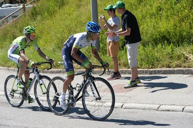 Johan Esteban Chaves (Orica-GreenEdge) on the attack