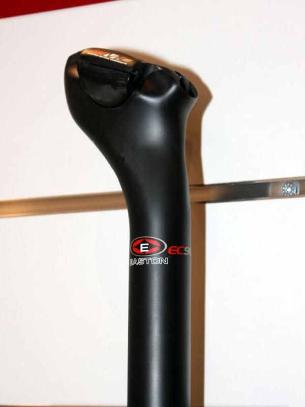New for 2011 is an offset version of Easton's ultralight EC90 carbon fiber seatpost.