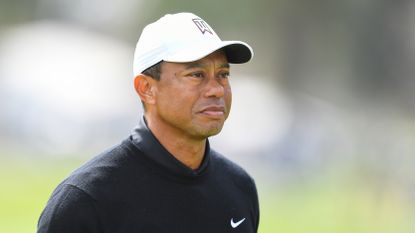 Tiger Woods looks on during the second round of the 2023 Genesis Invitational 
