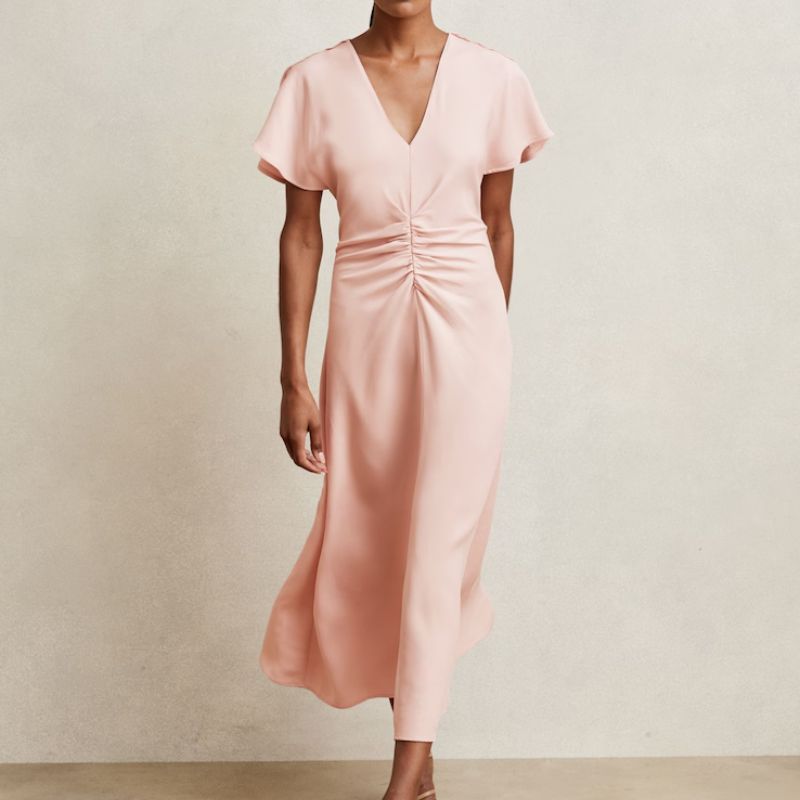 ruched middle dress