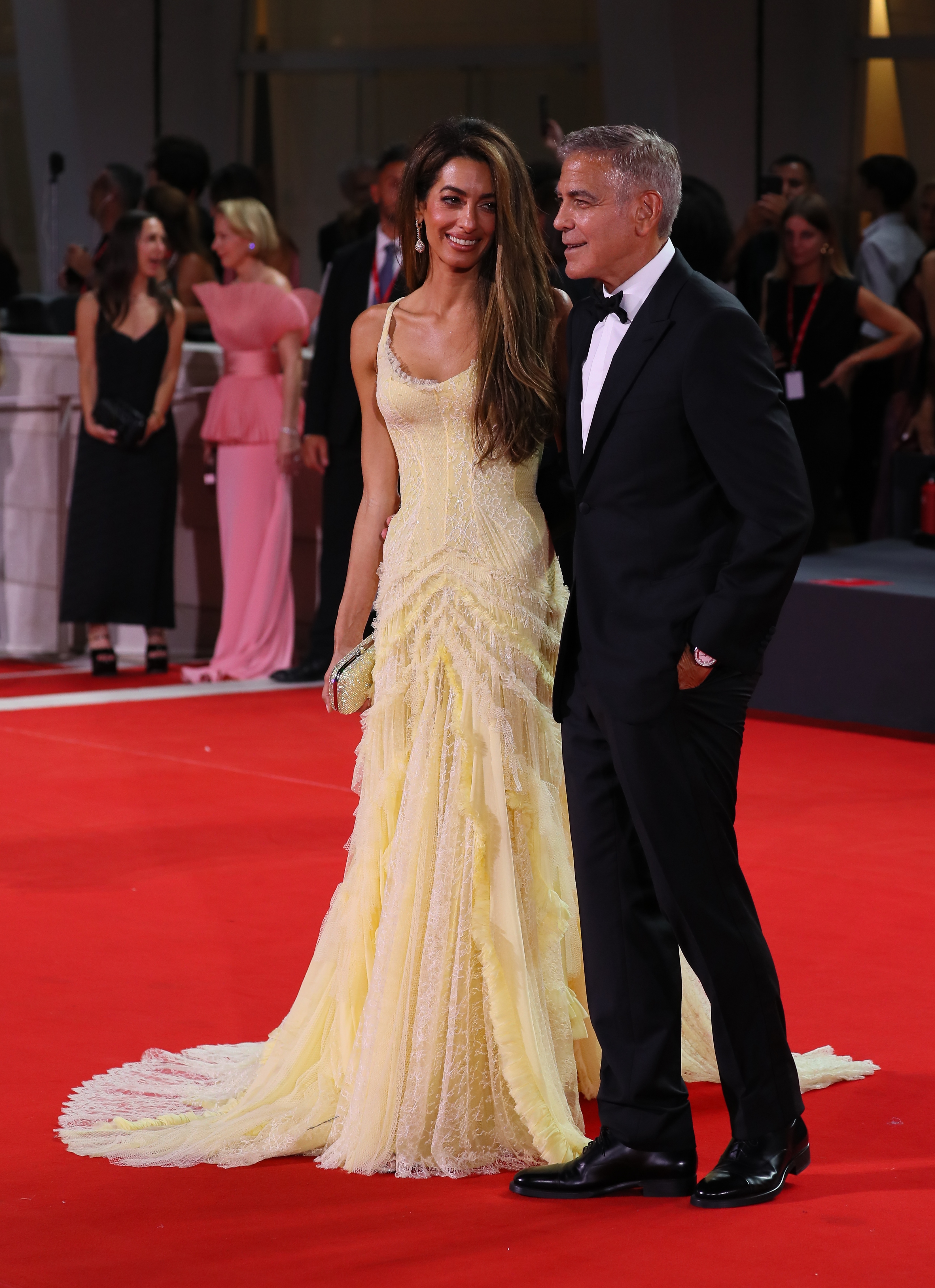 Amal Clooney and George Clooney at the 2024 Venice Film Festival
