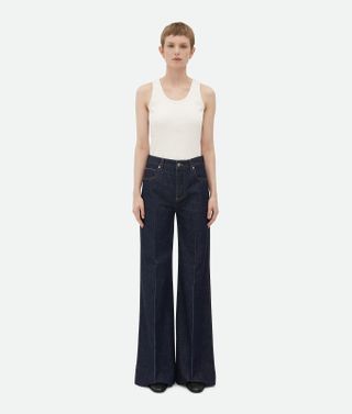 Women's Indigo Palazzo Jeans in Indigo