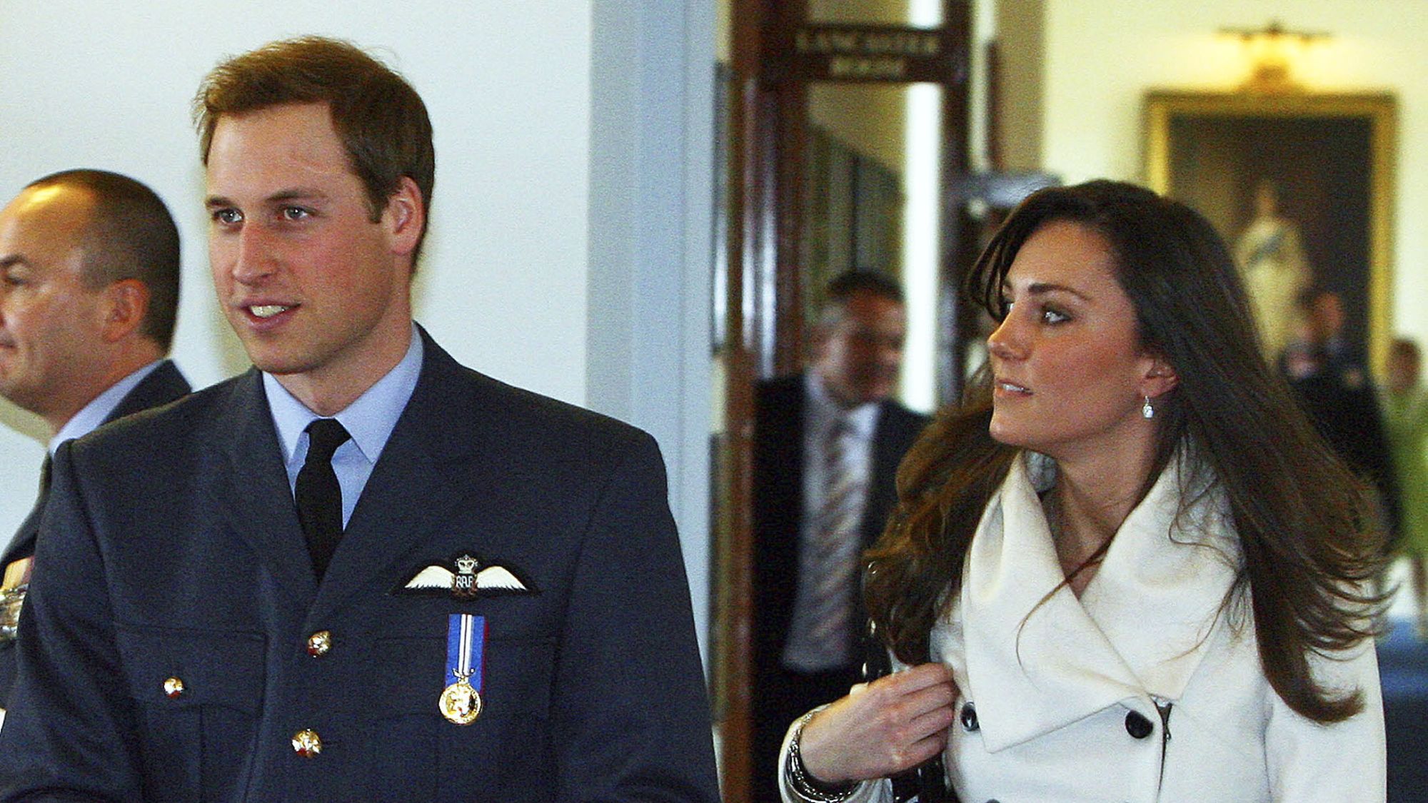 Prince William and Kate Middleton attend his RAF graduation ceremony in 2008
