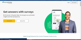 Website screenshot for SurveyMonkey