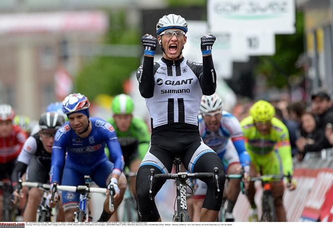 Marcel Kittel (Giant-Shimano) wins stage 2 of the Giro d'Italia