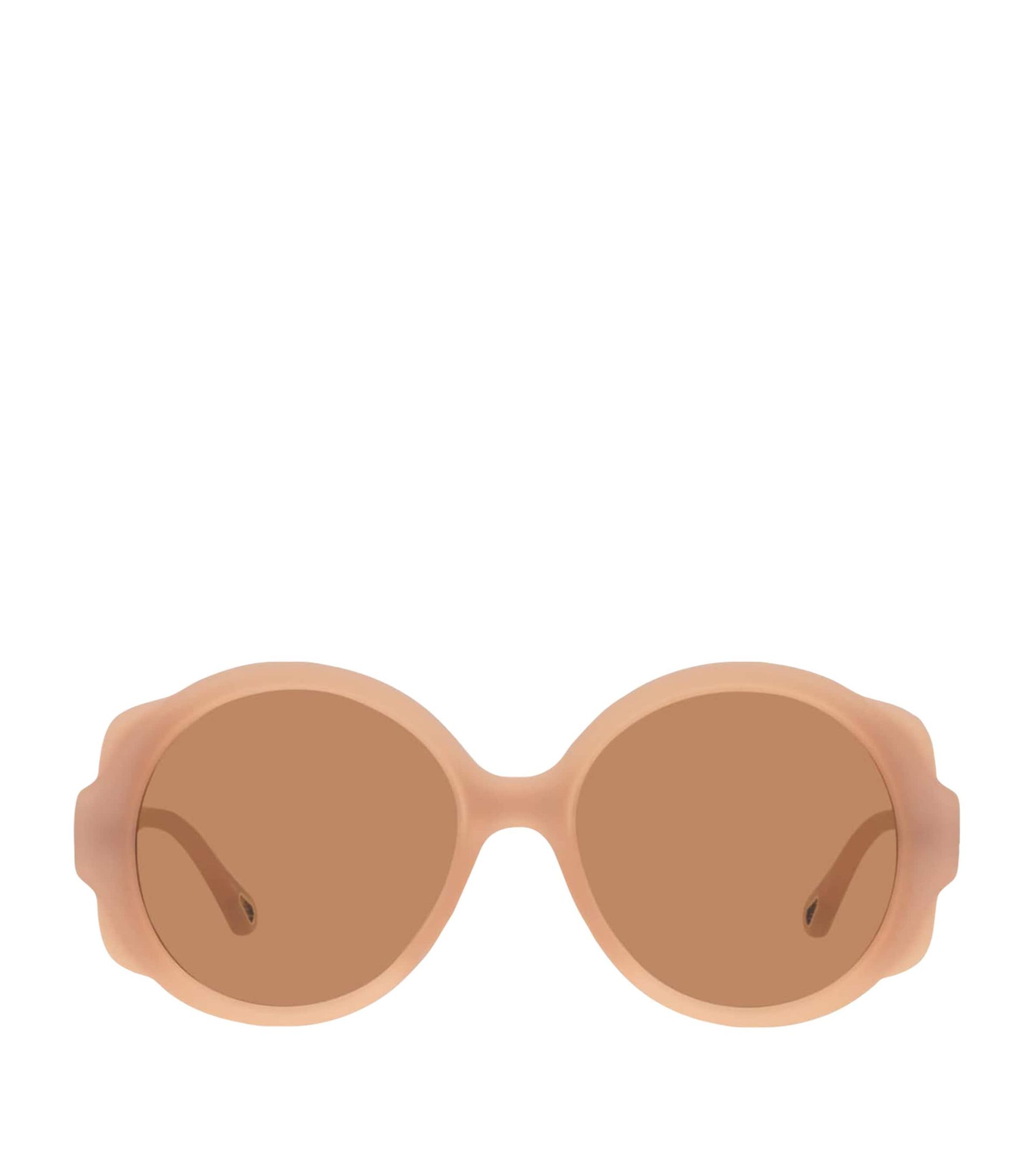 Round Flower Sunglasses