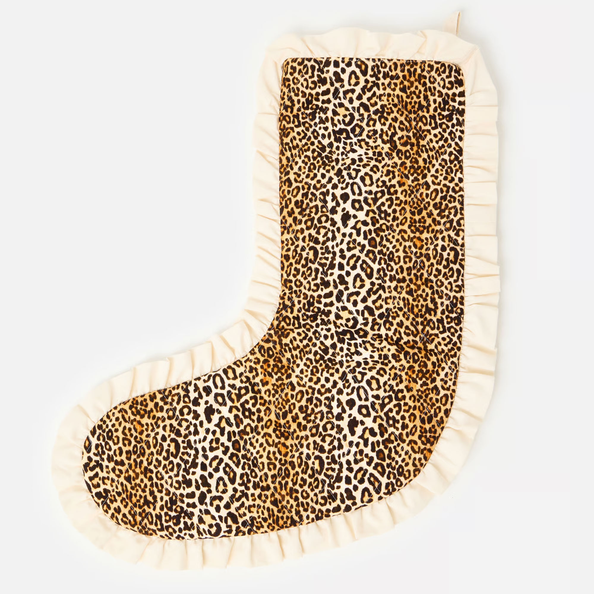 Oliver Bonas, Leopard Print Christmas Stocking