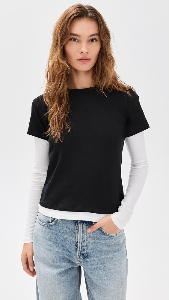 Rory Layered Long Sleeve - White