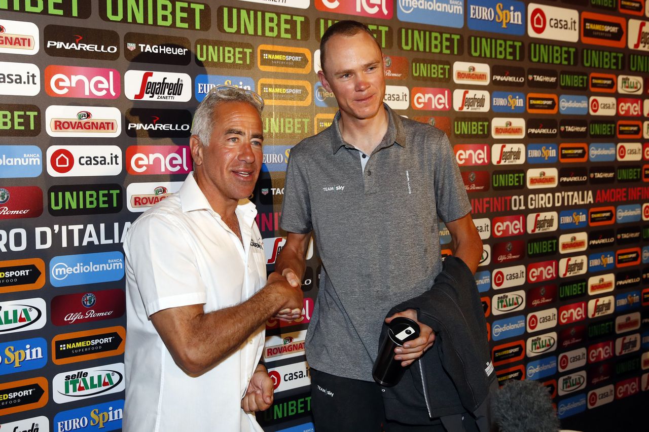 Sylvan Adams and Chris Froome